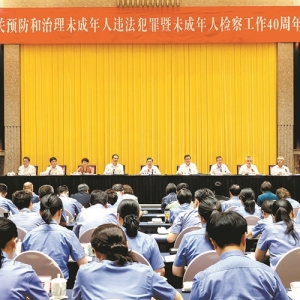 未成年人检察工作40周年座谈会在上海召开 陈文清出席并讲话